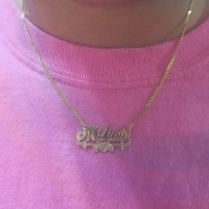 14 Kt gold Mia name chain